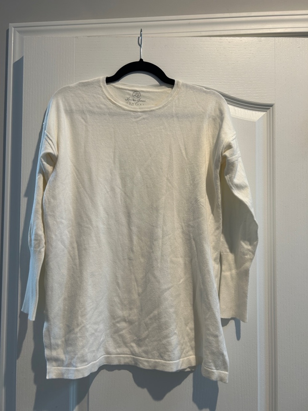 Lauren James Ivory Crewneck Knit Top